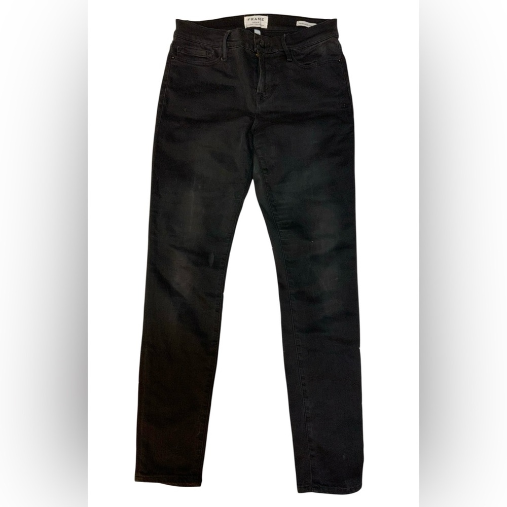 FRAME Denim Women’s Black Le Skinny de Jeanne Jeans